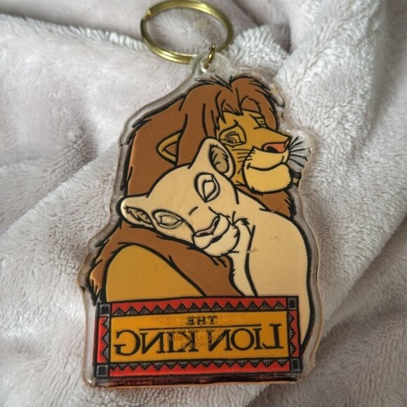 Vintage Official Keychain For Movie Release Disney The Lion King Simba Nala - Picture 4 of 5